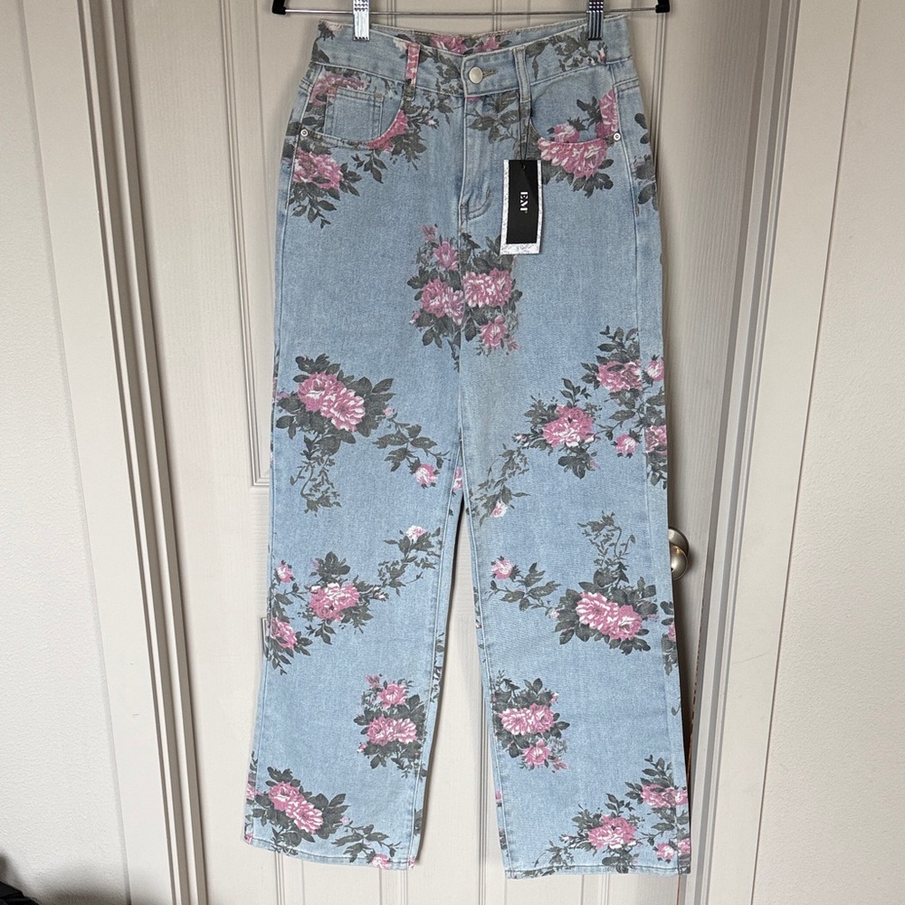Floral Print Women's Jeans